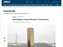 Bild zum Artikel: Erster Monolith in Deutschland aufgetaucht