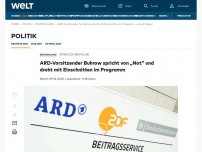 Bild zum Artikel: ARD-Vorsitzender Buhrow spricht von „Not“ und droht mit Einschnitten im Programm