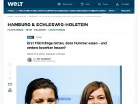 Bild zum Artikel: Erst Flüchtlinge retten, dann Hummer essen – und andere bezahlen lassen?