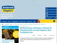 Bild zum Artikel: Weihnachten, Silvester, Schulen & Einzelhandel: So setzt Bayern den Lockdown um