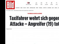 Bild zum Artikel: In Berlin-Nikolassee - Taxifahrer wehrte sich gegen Attacke – Angreifer (19) stirbt