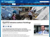 Bild zum Artikel: Appell aus dem Bundestag für Aufnahme weiterer Flüchtlinge