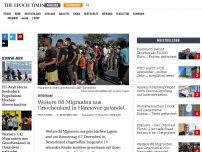 Bild zum Artikel: Weitere 88 Migranten aus Griechenland in Hannover gelandet