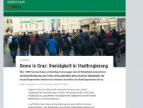 Bild zum Artikel: Unangemeldete Demo in Grazer Innenstadt