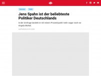 Bild zum Artikel: Jens Spahn ist der beliebteste Politiker Deutschlands