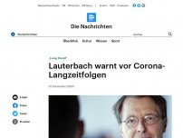 Bild zum Artikel: 'Long Covid' - Lauterbach warnt vor Corona-Langzeitfolgen