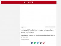 Bild zum Artikel: Lugner pfeift auf Wien: Er feiert Silvester lieber auf den Malediven