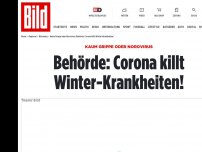 Bild zum Artikel: Kaum Grippe oder Norovirus - Behörde: Corona killt Winter-Krankheiten!