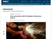 Bild zum Artikel: Feuerwerksmörser reißt 25-Jährigem im Elsass den Kopf ab
