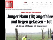 Bild zum Artikel: Unfall-Drama bei Heinsberg - Fahrerflucht? Junger Mann tot auf Kreisstraße