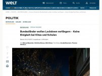 Bild zum Artikel: Bundesländer wollen Lockdown verlängern – Keine Einigkeit bei Kitas und Schulen