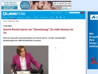 Bild zum Artikel: Storch-Portal warnt vor 'Zersetzung': Zu viele Homos im TV
