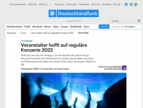 Bild zum Artikel: Deutschlandfunk | Corso | Keine regulären Konzerte vor 2022