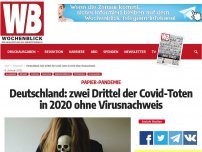 Bild zum Artikel: Deutschland: zwei Drittel der Covid-Toten in 2020 ohne Virusnachweis