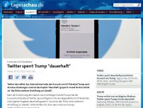 Bild zum Artikel: Twitter sperrt Trump-Account 'dauerhaft'