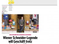 Bild zum Artikel: Wiener Schneider-Legende will Geschäft trotz Lockdown öffnen