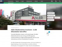 Bild zum Artikel: Adler Modemärkte insolvent - 3.350 Mitarbeiter betroffen