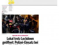 Bild zum Artikel: Lokal trotz Lockdown geöffnet: Polizei-Einsatz bei Wut-Wirtin in Linz