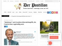 Bild zum Artikel: 'Neidsteuer' und 25 weitere Alternativbegriffe, die Friedrich Merz regelmäßig nutzt