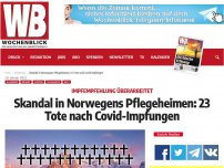 Bild zum Artikel: Skandal in Norwegens Pflegeheimen: 23 Tote nach Covid-Impfungen