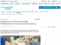 Bild zum Artikel: Pflegedienst in Dessau kündigt Mitarbeiterinnen ohne Corona-Impfung