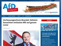 Bild zum Artikel: Verfassungsschutz-Skandal: Geheim-Gutachten entlastet AfD auf ganzer Linie!