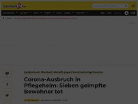 Bild zum Artikel: Corona-Ausbruch in Pflegeheim: Sieben geimpfte Bewohner tot