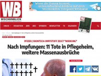 Bild zum Artikel: Nach Impfungen: 11 Tote in Pflegeheim, weitere Massenausbrüche