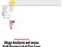 Bild zum Artikel: Mega-Ansturm auf neues Kult-Burger-Lokal Five Guys in Wien