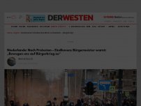 Bild zum Artikel: Niederlande: „Bewegen uns auf Bürgerkrieg zu“ – Proteste gegen Ausgangangssperre eskalieren, heftige Videos aus Roermond