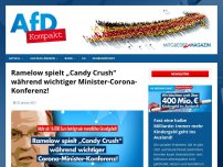 Bild zum Artikel: Ramelow spielt „Candy Crush“ während wichtiger Minister-Corona-Konferenz!