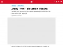 Bild zum Artikel: „Harry Potter“ als Serie in Planung