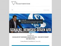 Bild zum Artikel: Schalke mit Heimsieg gegen die AfD – das Netz feiert die Reaktion