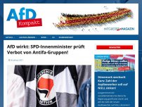 Bild zum Artikel: AfD wirkt: SPD-Innenminister prüft Verbot von Antifa-Gruppen!