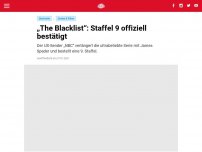 Bild zum Artikel: „The Blacklist“: Staffel 9 offiziell bestätigt