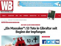 Bild zum Artikel: „Ein Massaker“: 53 Tote in Gibraltar seit Beginn der Impfungen