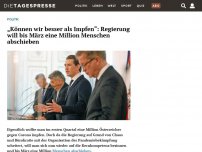 Bild zum Artikel: „Können wir besser als Impfen“: Regierung will bis März eine Million Menschen abschieben