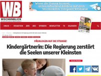 Bild zum Artikel: Kindergärtnerin: Die Regierung zerstört mutwillig die Seelen unserer Kleinsten