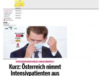 Bild zum Artikel: Kurz: Österreich nimmt Intensivpatienten aus Portugal auf
