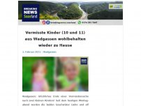 Bild zum Artikel: Polizei bittet um Hinweise: Zwei kleine Kinder (10 und 11) in Wadgassen verschwunden