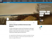 Bild zum Artikel: Sahara-Staub verfärbt Himmel über Bayern