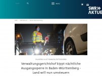 Bild zum Artikel: Coronavirus: Ausgangssperre in Baden-Württemberg aufgehoben