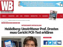 Bild zum Artikel: Heidelberg: Umstrittener Prof. Drosten muss Gericht PCR-Test erklären