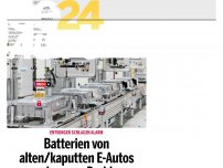 Bild zum Artikel: Batterien von alten/kaputten E-Autos werden zum Problem