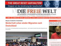 Bild zum Artikel: Merkel holt schon wieder Migranten nach Deutschland