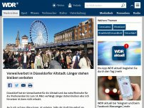 Bild zum Artikel: Länger stehen bleiben verboten: Verweilverbot in Düsseldorfer Altstadt in Kraft