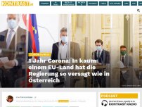 Bild zum Artikel: 1 Jahr Corona: In kaum einem EU-Land hat die Regierung so versagt wie in Österreich