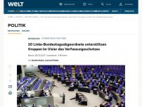 Bild zum Artikel: 20 Linke-Bundestagsabgeordnete unterstützen Gruppen im Visier des Verfassungsschutzes