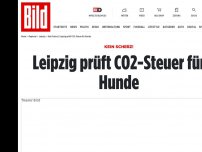 Bild zum Artikel: Kein Scherz! - Leipzig prüft CO2-Steuer für Hunde