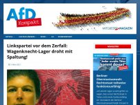 Bild zum Artikel: Linkspartei vor dem Zerfall: Wagenknecht-Lager droht mit Spaltung!